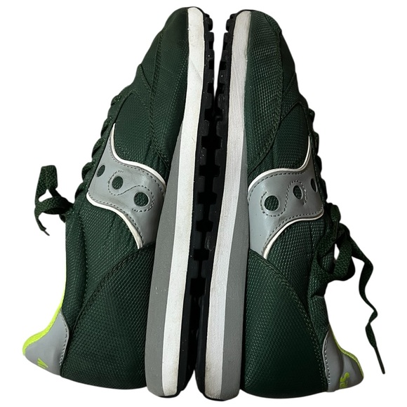 Saucony original jazz green, white, and gray low lace up sneakers - Picture 6 of 8